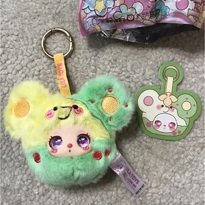 Liila’s Garden Tea Party Mini Plush Pendant Blind Box Toy - Green Plum Mouse